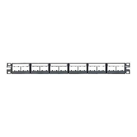 Kilowatt MINI-COM Modular Faceplate Patch Panels - Black KI3793019